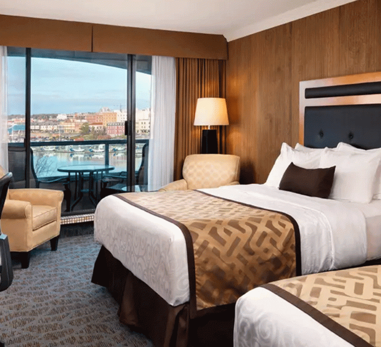 The interior of a room at the Best Western Plus Inner Harbour in Victoria, BC