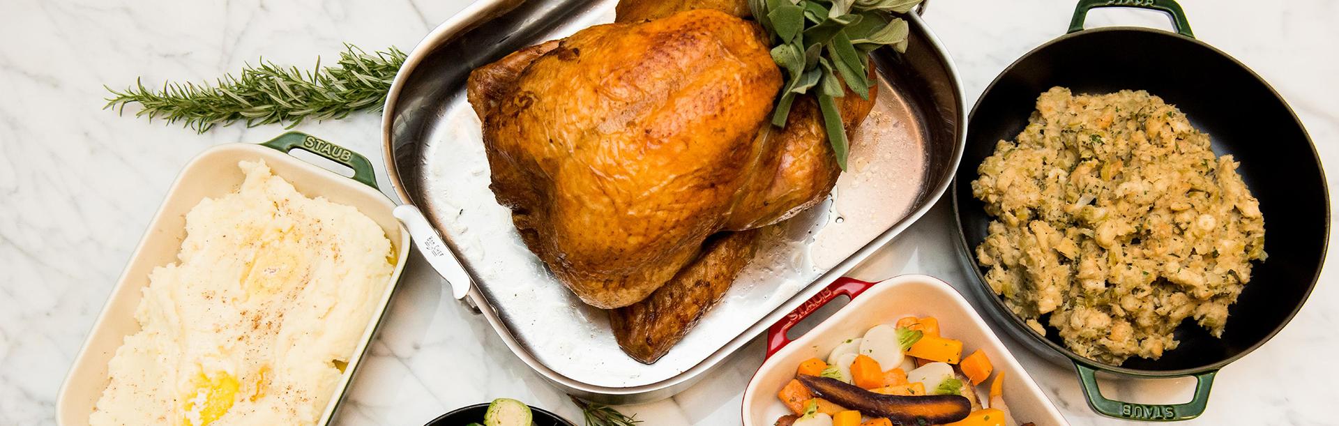 A turkey dinner displayed at the Fairmont Empress in Victoria, BC