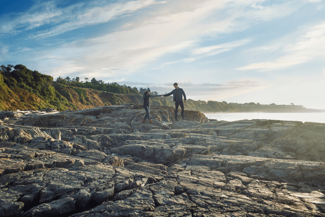 Couple on Dallas Road Beach