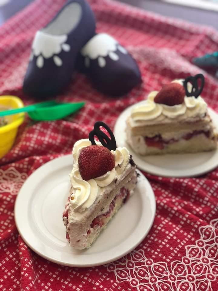 Strawberry Shortcake at the Dutch Bakery in Victoria