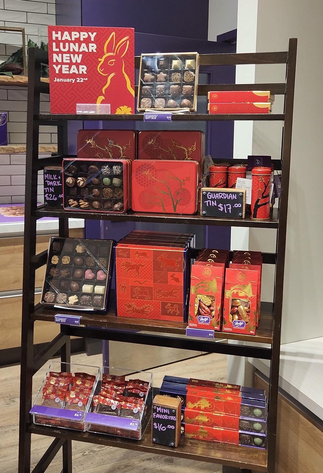 Lunar New Year chocolates from Purdys chocolatier