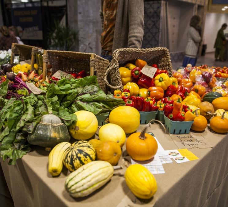 Fresh vegetables at the Victoria Public Market