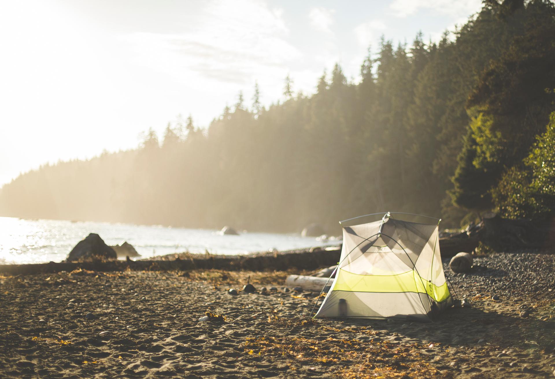Camping at Mystic Beach