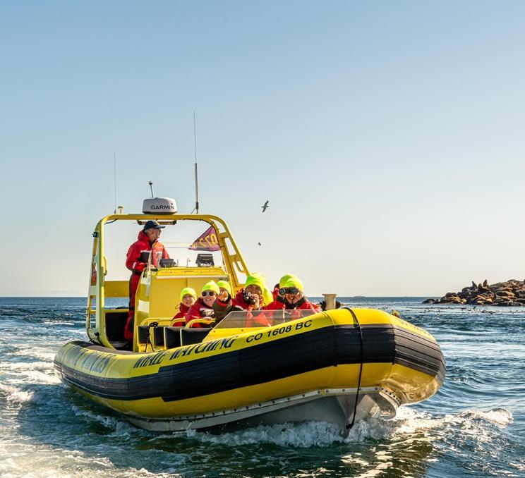 A person on a boat in Victoria, BC