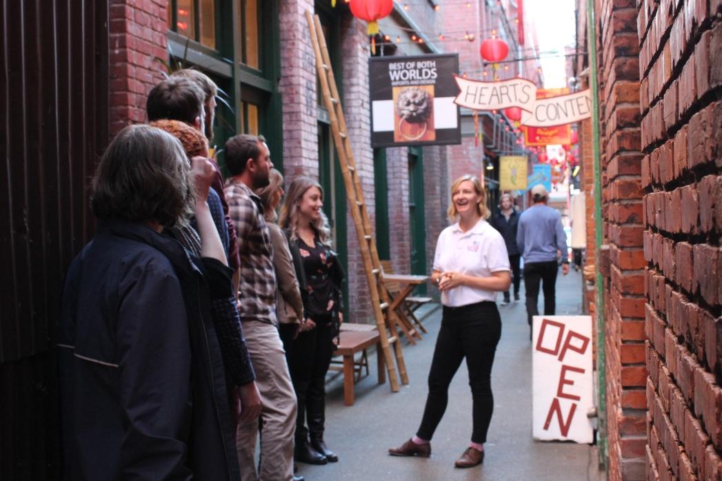 a walking tour in Chinatown