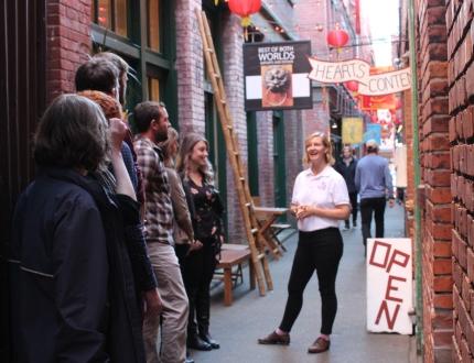 a walking tour in Chinatown