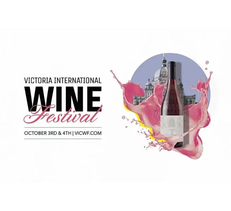 A poster for the Victoria International Wine Festival