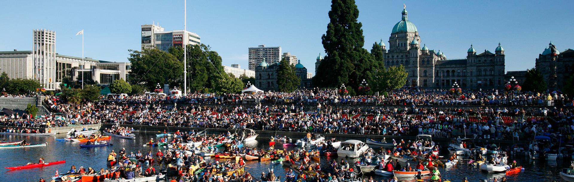 A festival on Victoria's Inner Harbour