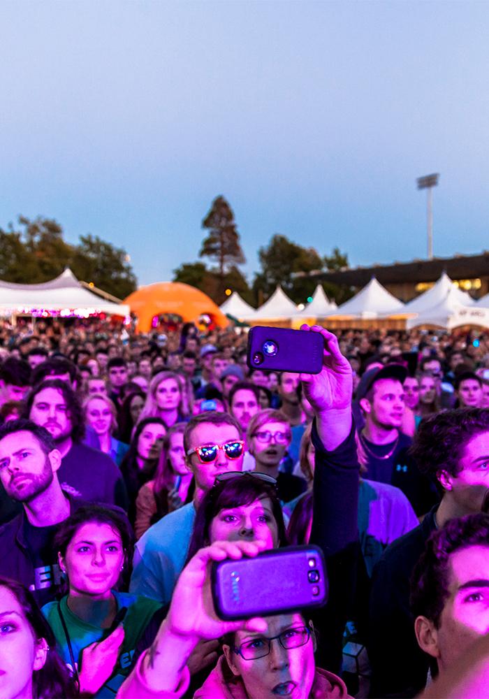 The crowd at the Rifflandia Music Festival in Victoria, BC