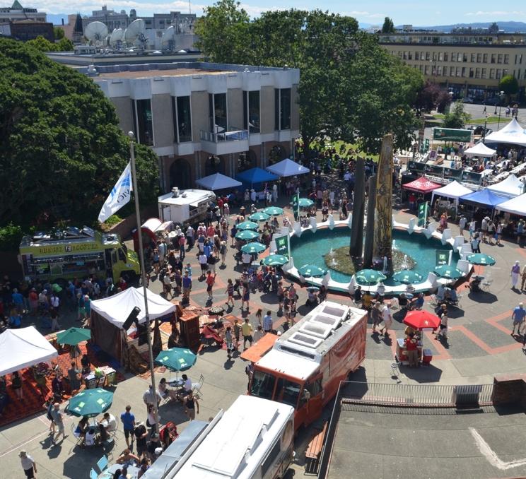 A downtown performance of TD International Jazz Fest in Victoria, BC