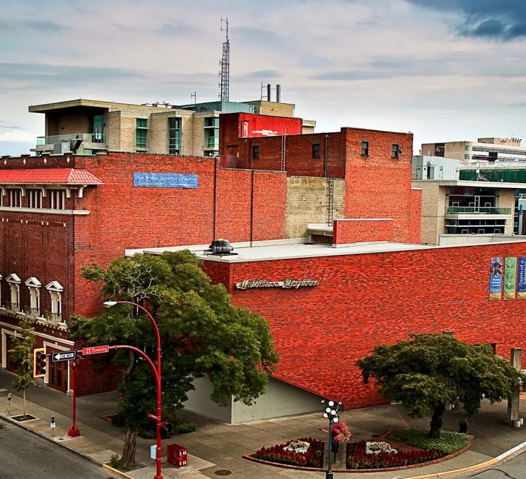The exterior of the McPherson Playhouse in Victoria, BC