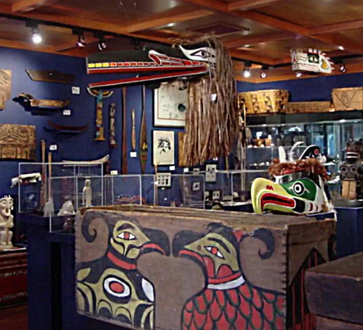 A selection of Indigenous Artwork at Out of the Mist Gallery in Victoria, BC