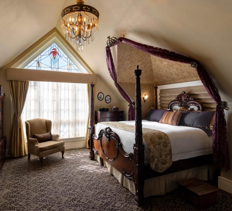The Sapphire Room in Abigail's Hotel, in Victoria, BC.
