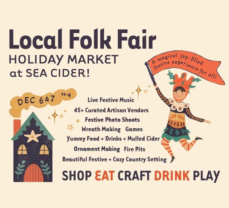 A poster for Local Folk Fair in Victoria, BC