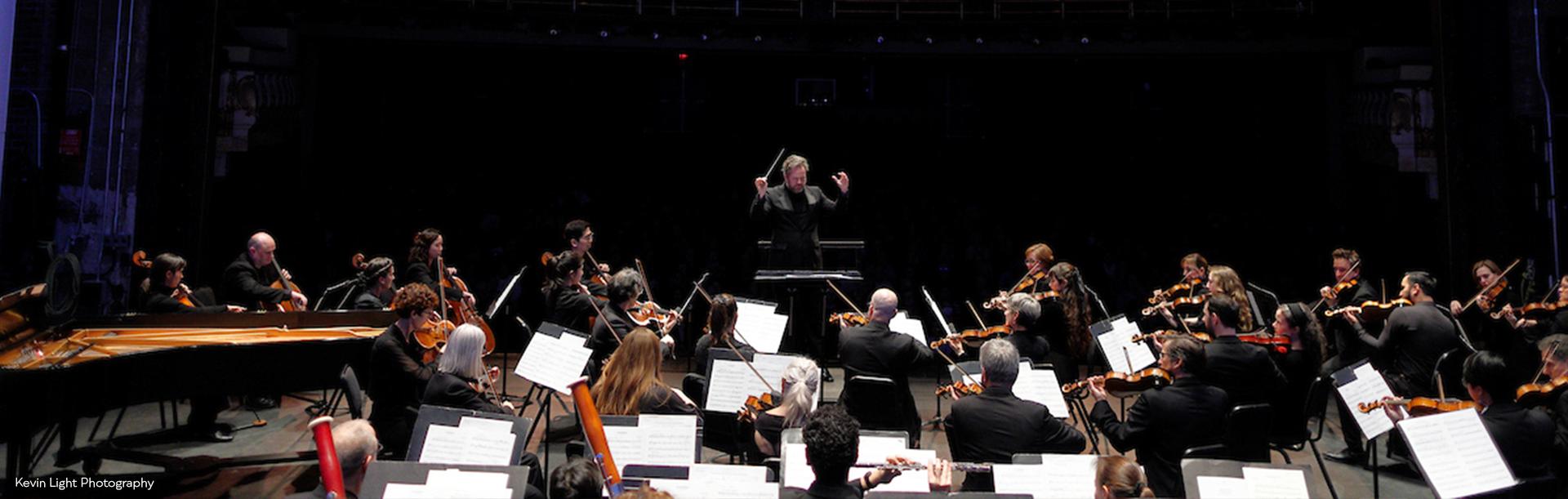 The Victoria Symphony performing onstage in Victoria, BC