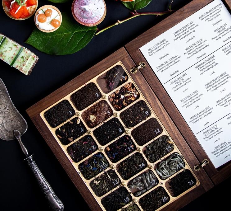 A selection of tea at the Fairmont EmpreSs in Victoria, BC