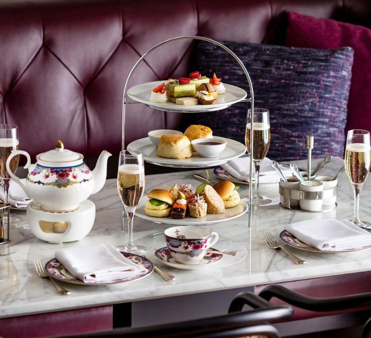 An afternoon tea service at the Fairmont Empress in Victoria, BC