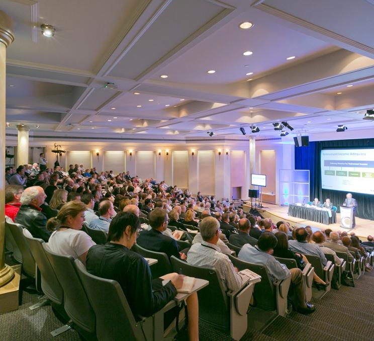 A crowd fills the Victoria Conference Centre Lecture Theatre in Victoria, BC