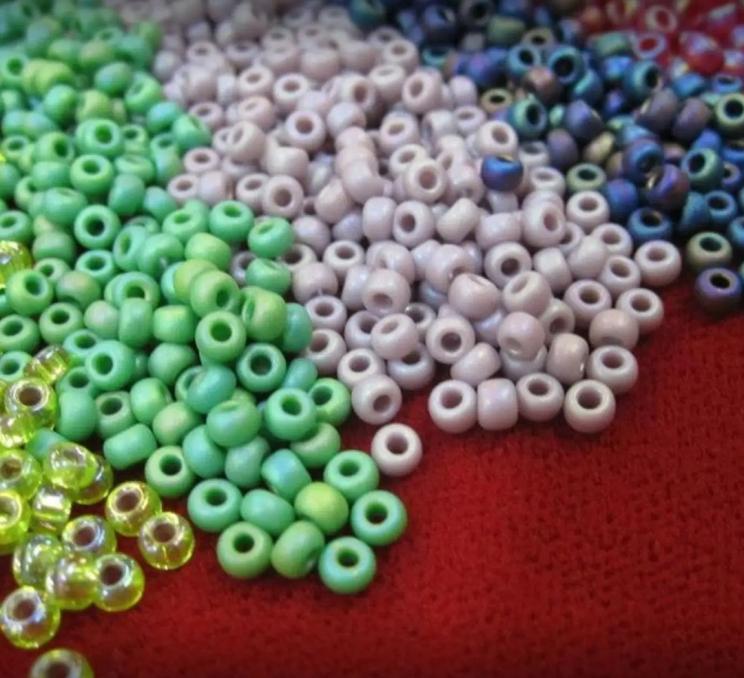 An assortment of beads at Victoria Bead Town Designs in Victoria, BC