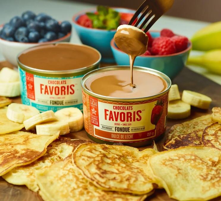 A fondue kit from Chocolats Favoris