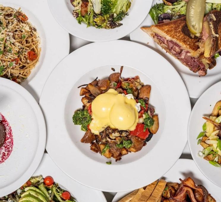 Brunch dishes and comfort food favourites served at Heron Rock Bistro in Victoria, BC