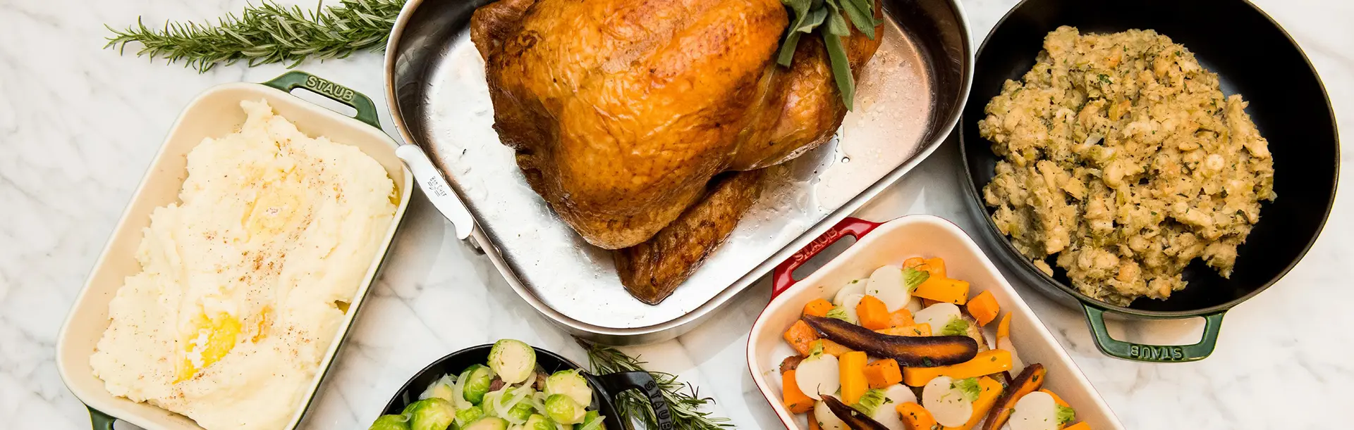 A Christmas Dinner featuring turkey, stuffing, mashed potatoes and vegetables at the Fairmont Empress in Victoria, BC