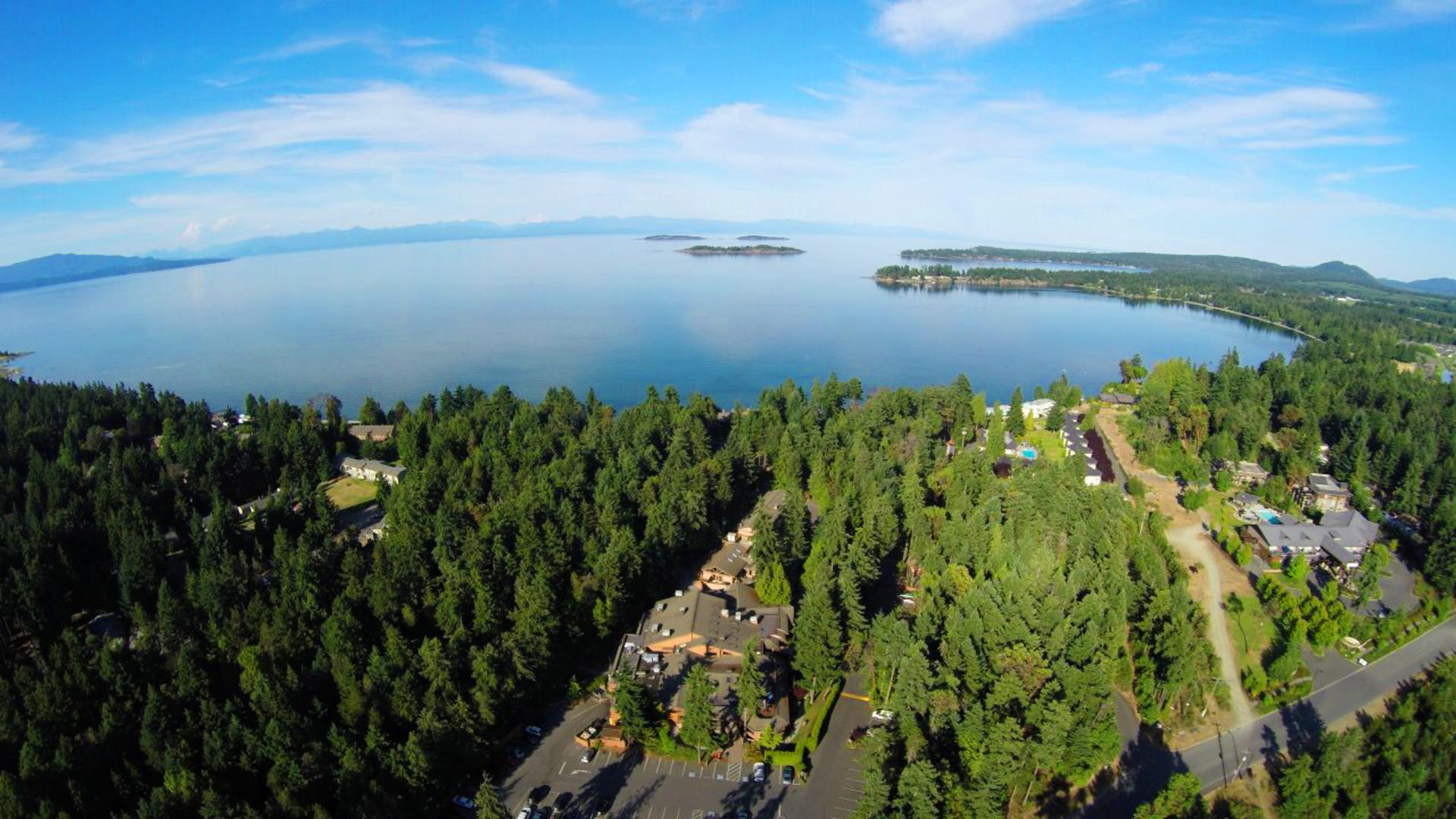 Drone shot of Tigh-Na-Mara