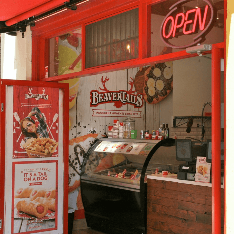 The Storefront of BeaverTails Victoria 