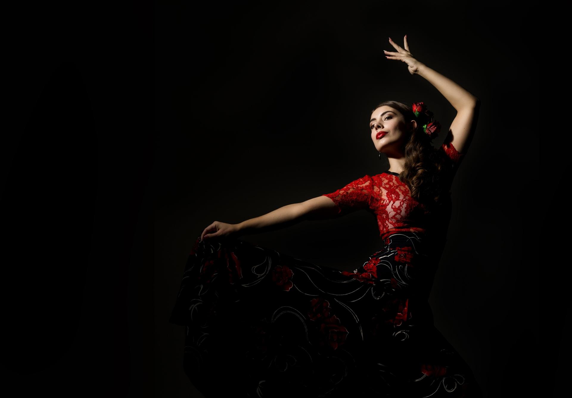 Flamenco Dancer in red