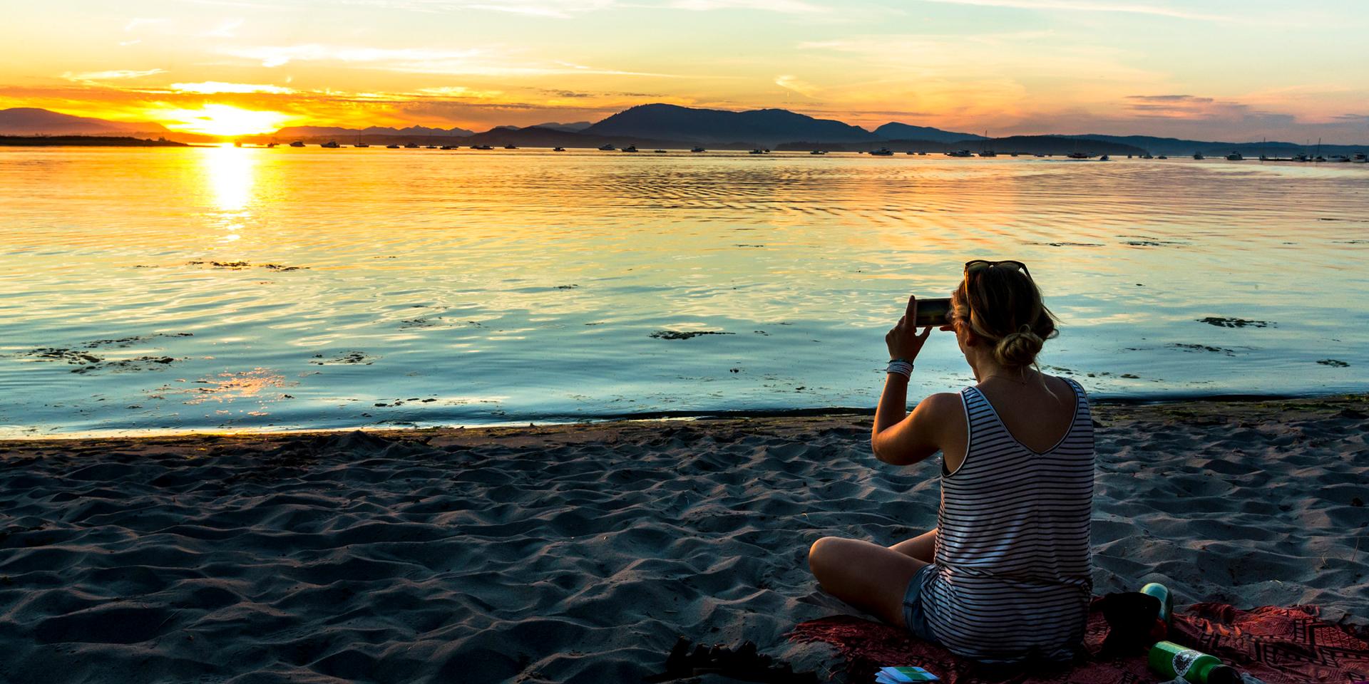 Sidney Spit sunset