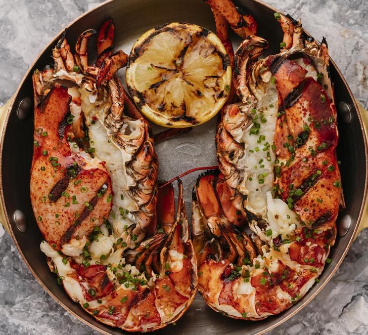 A lobster at Marilena Cafe + Raw Bar, one of Canada's top restaurants, in Victoria, BC