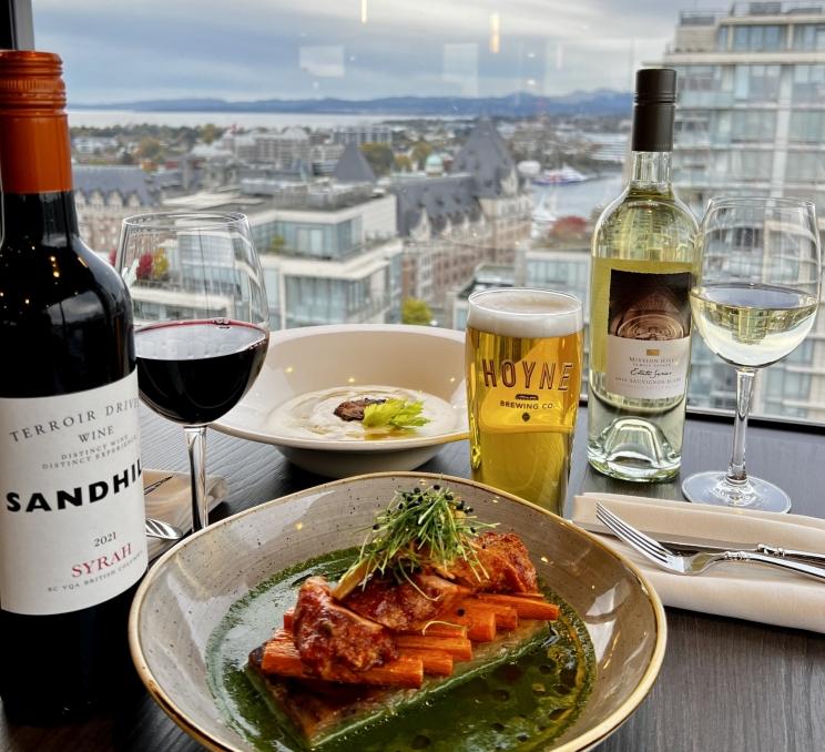 A Dine Around dish at Vista 18 of Chateau Victoria, BC.