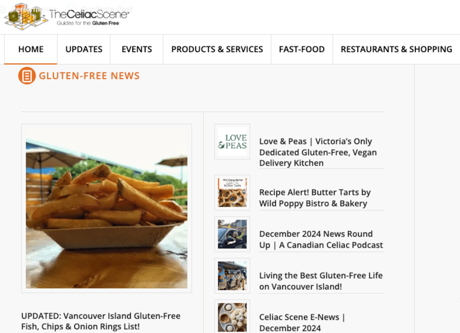 Guide to Celiac-Trusted Restaurants & Retailers in Victoria, Vancouver Island & the Gulf Islands