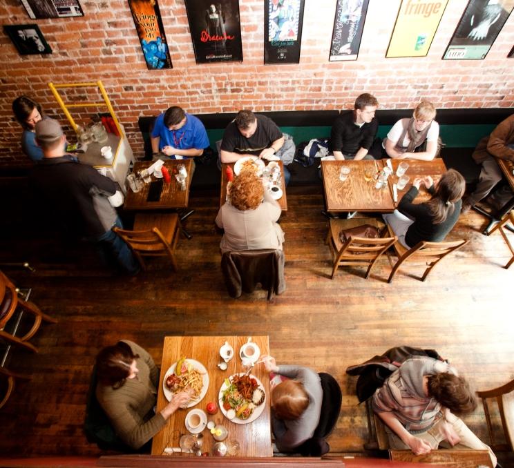The interior of Ferris Downstairs in Victoria, BC