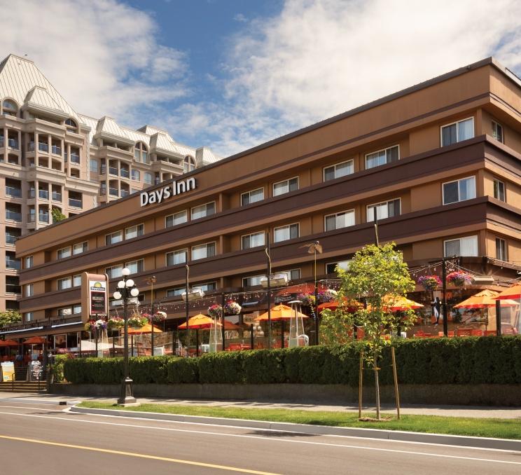 Days Inn Victoria on the Harbour - exterior in bloom.