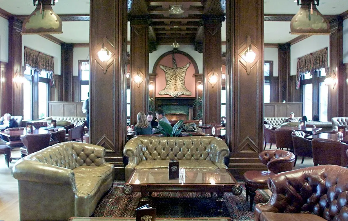 Bengal Lounge interior of the bar at the Fairmont Empress