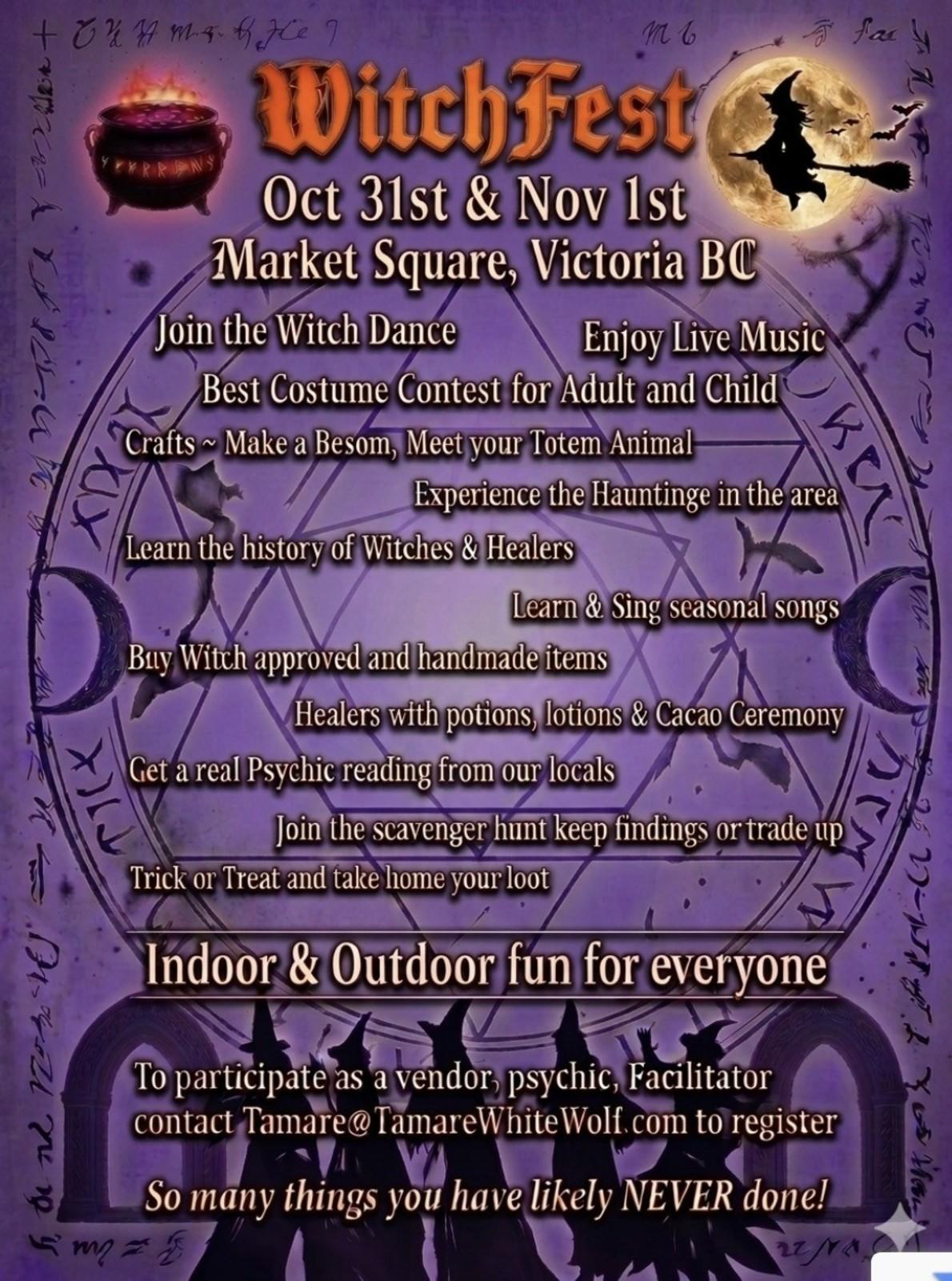 All are welcome to this Celebration of the Wise Ones, Wisdom Keepers and Witches.