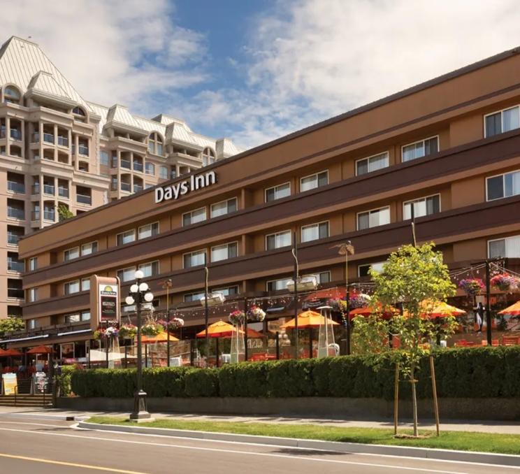 The Days Inn Victoria Inner Harbour on Belleville Street in Victoria, BC