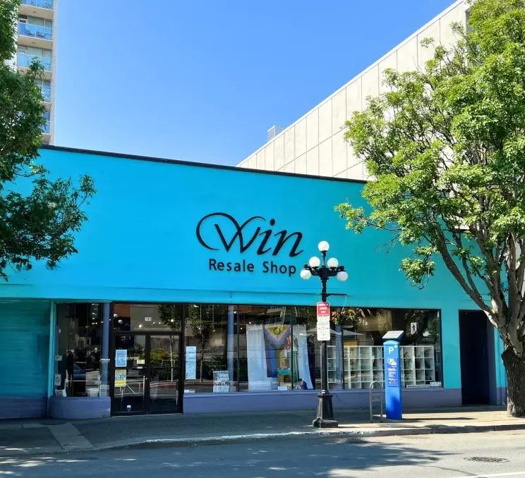 WIN Resale Shop on Pandora Street in Victoria, BC