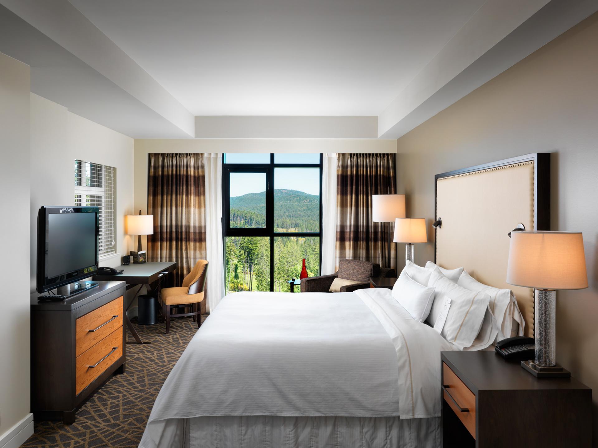 King bed in our One Bedroom Suites