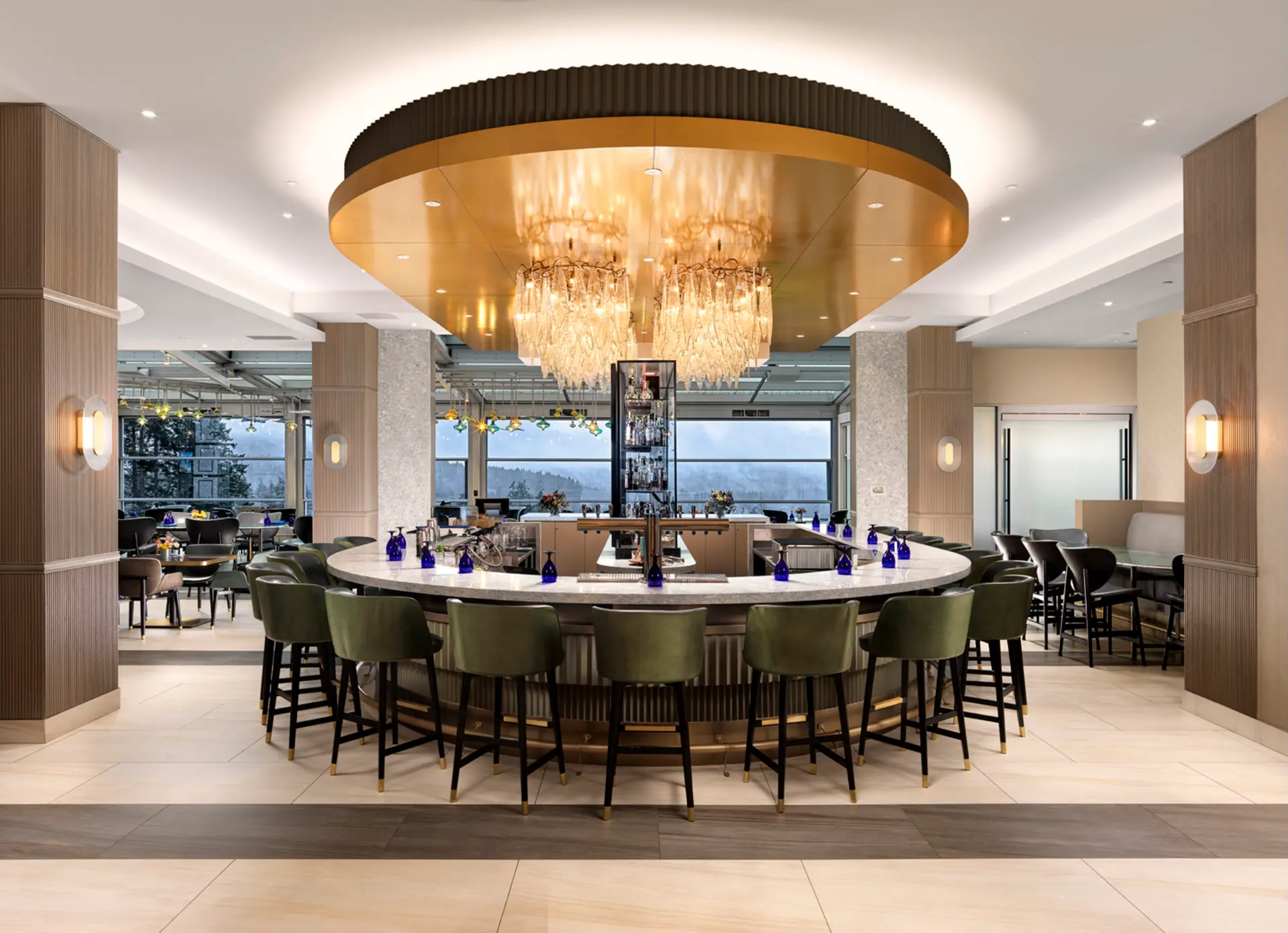 Enjoy handcrafted cocktails at our upscale bar.