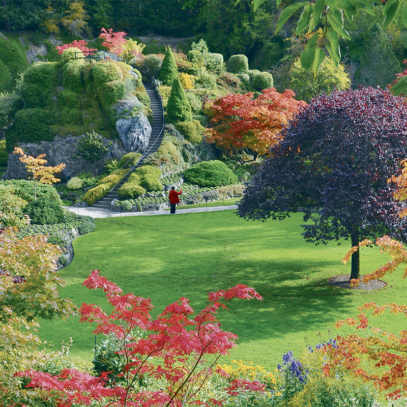 Butchart Gardens Still Colourful in Fall