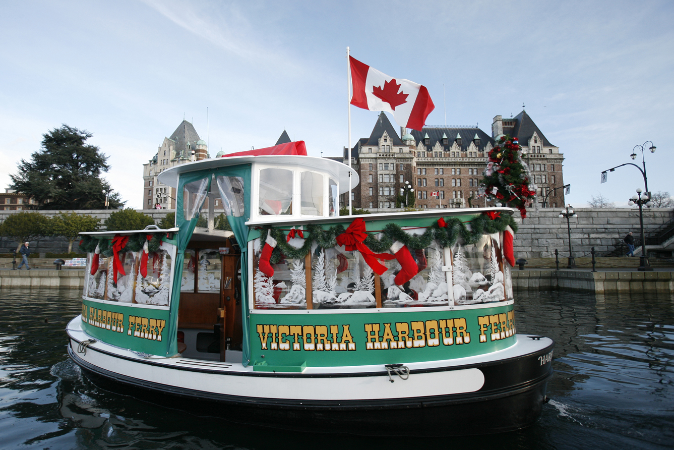 Victoria Harbour Ferry during Christmas